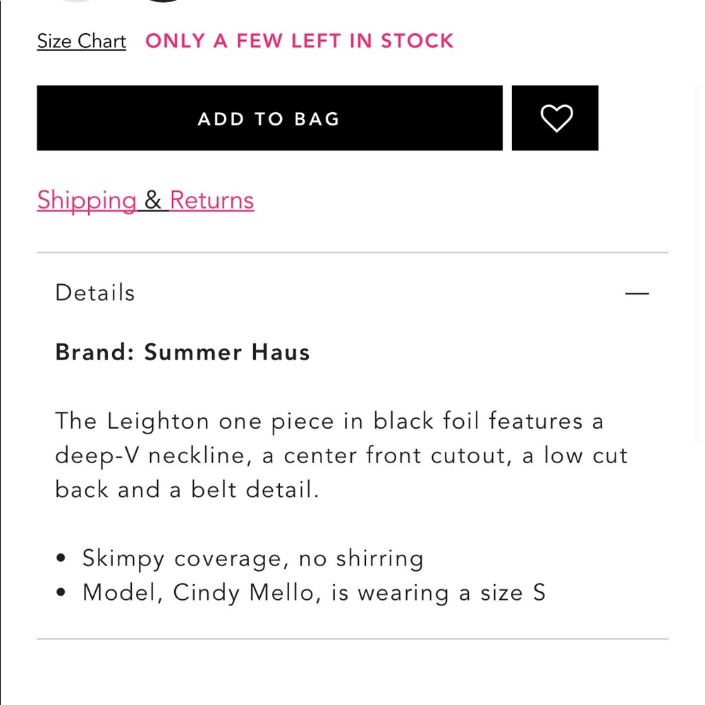 NWT Beach Bunny Leighton Bathing Suit - Med - Picture 6 of 7